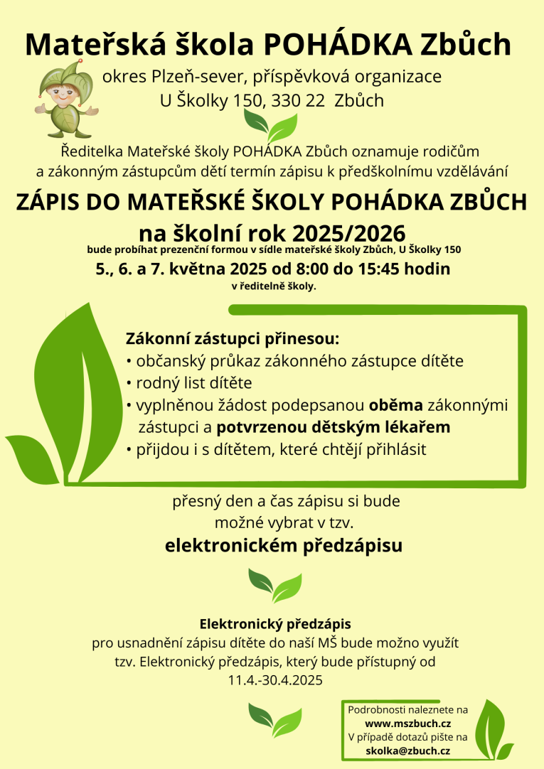 Zápis 2025/2026